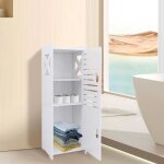 Jeobest organisateur de rangement � 3 niveaux armoire de salle de bain 24 * 22 * 75cm colonne de salon ...