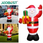 Jeobest pre nol gonflable avec boucle coupe - vent fixation au sol dcoration de fte 15mtres avec ...