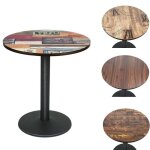 Jeobest petite table � manger table de cuisine ronde pour salon bureau 70 cm de diam�tre 72 cm de hauteur ...