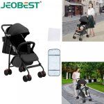 Jeobest poussette pour b�b� - capacit� de charge de 35 kg - avec coffre de rangement - poussette canne ...