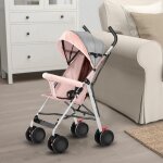 Jeobest poussette bébé poussette confortable 4 roues eva tube en acier épaissi charge 30 kg rose Jeobest poussette bébé poussette confortable 4 roues eva tube en acier épaissi charge 30 kg rose