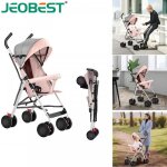 Jeobest poussette canne compacte pour b�b� 2 en 1 - pliable facile � ranger une capacit� de 35 kg