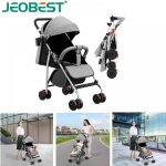 Jeobest poussette canne compacte pour b�b� en m�tal + tissu oxford tissu doux pour la peau pour 0 - 5 ...