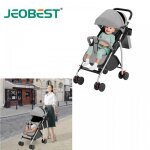 Jeobest poussette canne compacte pour bb - pliable - peu encombrante - capacit 35kg - roue arrire ...
