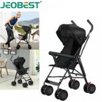 Jeobest poussette canne compacte - pouvant supporter jusqu 35 kg - avec sac de rangement - voiturette ...