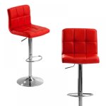 Jeobest tabouret de bar lot de 2 chaise de bar reglable en hauteur chaise haute cuisine pour salle � ...