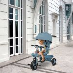 Jeobest tricycle �volutif b�b� pliable avec si�ge pivotant � 360� - v�lo - poussette b�b� 1 - 4 ans - ...