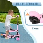 Jeobest trottinette enfant 3 roues � partir de 2 � 8 ans - patinette d�butante cadeau - convient pour ...
