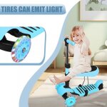 Jeobest trottinette avec si�ge 2 - en - 1 pour enfants amovible pour fille gar�on de 2 � 8 ans capacit� ...