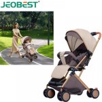 Jeobest voiturette pour b�b� 2 en 1 pliable facile � ranger peut supporter 35 kg poussette canne compacte ...
