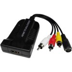 Jerilla convertisseur hdmi vers av + s - vid�o c�ble adaptateur hdmi vers rca 1080p c�bles vid�o composite ...