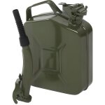 Jerrican essence en mtal avec bectransport stockage eau et liquides5l 0. 6mm 34x25. 5x14. 5cmvert