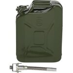 Jerrican en mtal et plastique20l 0. 6mm465 x 355 x 16cmvert