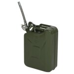 Jerrican metal - transport stockage eau et liquides - 20l - 0. 6mm - vert