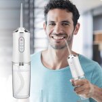 Jet dentaire puissant hydropulseur rince - bouche portable pour le blanchiment et le nettoyage des dents ...