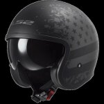 Jet helm ls2 of559 spitfire ii black flag mattes titan taille xl