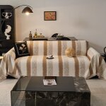 Jet� de canap� en chenille vintage tissu doux et respirant protection d�corative 180�230cm parfait pour ...