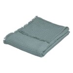 Jeté de lit widdy coton 130x180cm vert céladon - atmosphera createur dinterieur Jeté de lit widdy coton 130x180cm vert céladon - atmosphera createur dinterieur
