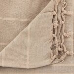 Jet de lit - atmosphera - 160x220 cm - 100% coton - beige - 6 coloris disponibles