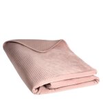 Jet de lit pontoso en polyester ? rose moyen 240x260 cm couvre - lit pour canap ou sofa matire douce ...