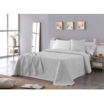 Jetee de lit - boutis - couvre - lit vialman couvre - lit cama de 135 cm: 230 cm x 270 cm blanc