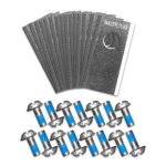 Jeu de 15 lames + vis pour robot tondeuse lawnmaster