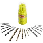 Jeu de 18 forets mixtes mches pour perceuse - visseuse et perceuse  percussion livr dans un coffret ...