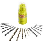 Jeu de 18 forets mixtes m�ches pour perceuse - visseuse et perceuse � percussion livr� dans un coffret ...