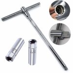 Jeu de 2 douilles à bougies?14mm + 16mm) + 3 / 8 bougie dallumage clé à molette outil dinstallation Jeu de 2 douilles à bougies?14mm + 16mm) + 3 / 8 bougie dallumage clé à molette outil dinstallation