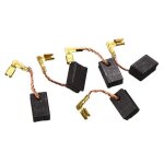 Jeu de 5 balais de charbon - makita cb459 - pour meuleuse dangle ga5030 - noir et cuivre