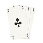 Jeu de 54 cartes g�antes xxl �tanches 10 x 18 cm