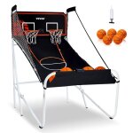 Jeu darcade de basketball - vevor - pliable - 2 joueurs - domicile - 5 ballons - bord lectroniquepompe ...