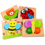 Jeux b�b� - puzzles en bois montessori. pour enfants 1 � 4 ans jeu educatif apprentissage pour enfants ...