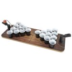Jeu � boire - mister gadget - beer pong catapulte - amusant - noir et blanc