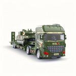 Jeu de camions jouets - remorque - citerne - pelleteuse et char militaire - ducatif - 3  6 ans