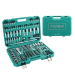 Jeu de cl�s � douille - stanew - e torx - 192 pi�ces - cr - v - 1 / 4 3 / 8 1 / 2