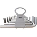 Jeu cles males 6 pans allen btr longues en pouces 1 / 16 a 3 / 4 - 17 pcs