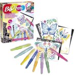 Jeu de coloriage - lansay - 23576 - 8 blopens - 6 pochoirs - multicolore