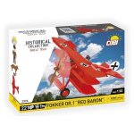 Maquette davion - cobi - fokker dr. 1 red baron - 221 pices - 1 figurine pilote - 1 figurine chien