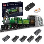 Jeu de construction - locomotive à vapeur - tunnel - télécommande - compatible lego Jeu de construction - locomotive à vapeur - tunnel - télécommande - compatible lego