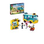 Jeu de construction - lego friends 41759 - bus de heartlake city - 3 mini - poupes - accessoires varis ...
