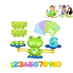 Jeu dapprentissage jeu de math�matiques de la maternelle jeu d�quilibre des grenouilles avec num�ro et ...