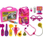 Jeu de docteur - leantoys - 12157 - rose - valise - st�thoscope