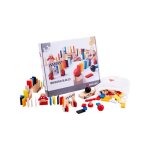 Jeu de domino rally color en bois 115 pices - dorjee - d3. 400 - a partir de 4 ans