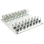 Jeu d echecs a boire en verre