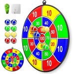 Jeu de flchettes pour enfants cible collante avec 8 balles parfait comme cadeau ludique  ventouse.