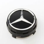 Jeu de jantes en aluminium - mercedes - benz - enjoliveurs - 4 pices - noir - diamtre 75 cm