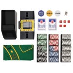 Jeu de jetons de poker - vidaxl - 300 pi�ces - mallette en aluminium - mixte - 2 joueurs ou plus
