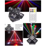 Jeux de lumire centre de piste 4 par led 100w rgbw 4 - en - 1 + laser rouge et vert + stroboscope 10w ...