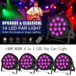 Jeux de lumiere dj - uking lumi�res de f�te 9 led rgbw avec t�l�commande - dmx pour concert bar disco ...